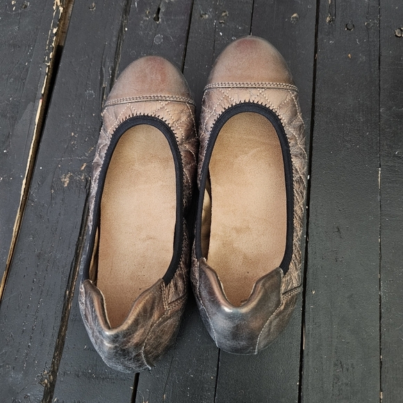 Vionic Women's 8 Ava Metallic Brown Quilted Ballet Flats Shoes Comfort Comfy - Picture 5 of 8